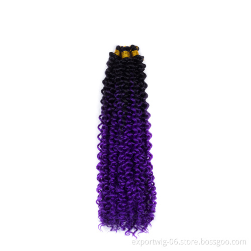 Synthetic Water Wave Crochet Braiding Hair 14" Crochet Hair Extensions Water Deep Wave Braids